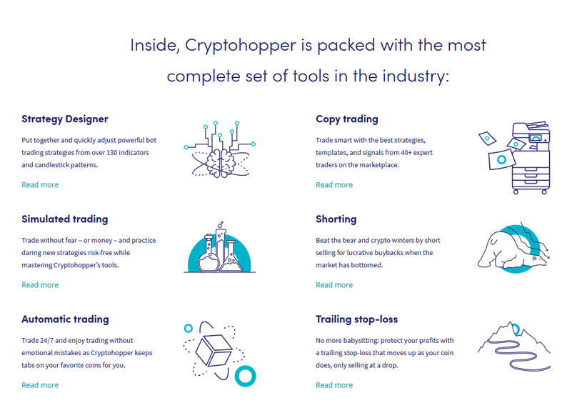 cryptohopper features